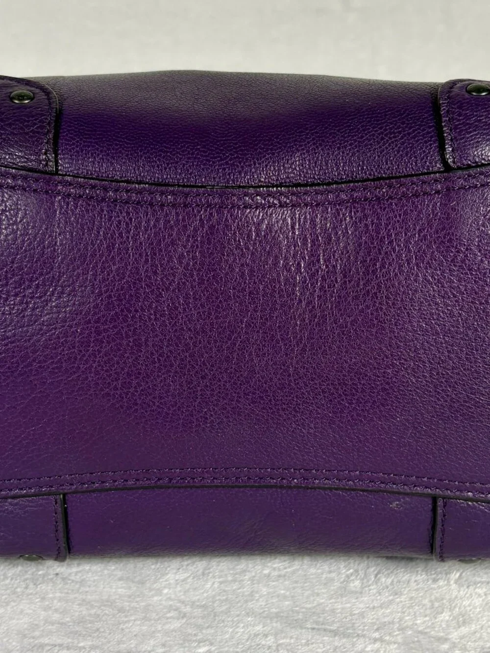 Coach Rhyder 24 Satchel in Deep Plum/Purple with Charm - Picture 7 of 15
